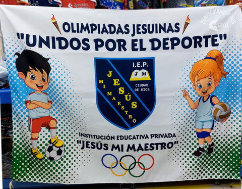 Banderola IEP Jesús Mi Maestro Olimpiadas Jesuinas