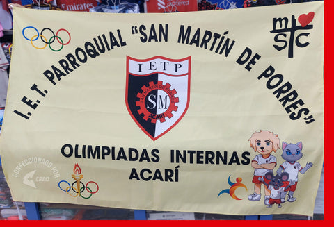 Banderola IET Parroquial San Martin de Porres Acarí