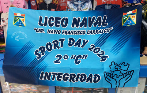 Banderola Liceo Naval Iquitos 2C