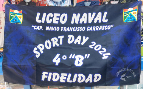Banderola Liceo Naval Iquitos 4B