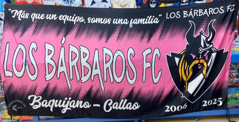 Banderola Los Básbaros FC Baquijano Callao