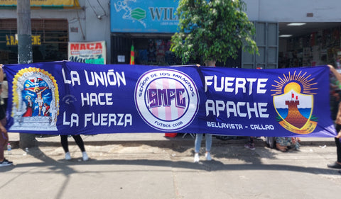 Banderola Señor de los Milagros FC Bellavista