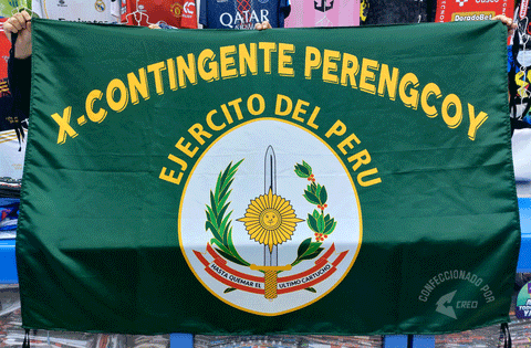 Banderola X Contingente Perengcoy Ejército del Perú