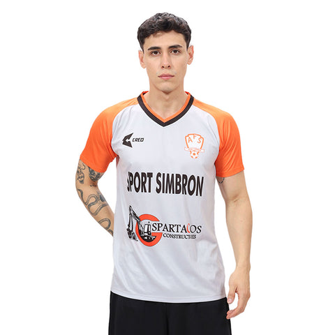 Camiseta AFS Sport Simbron plata naranja negro