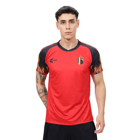 Camiseta Belgica rojo negro