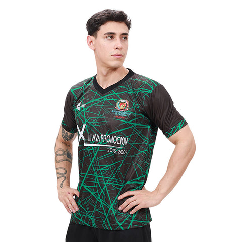 Camiseta CM Andrés Avelino Caceres Promoción 2007 Tarapoto negro verde