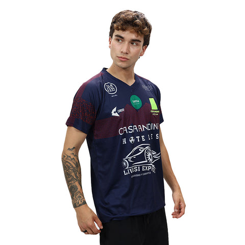 Camiseta Casa Andina Hoteles Arsenal azul marino rojo