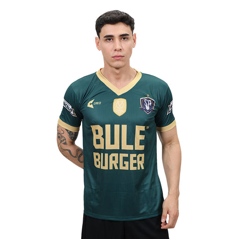 Camiseta Colegio San Agustín Puro Chocolate 2014 Chiclayo verde petroleo dorado