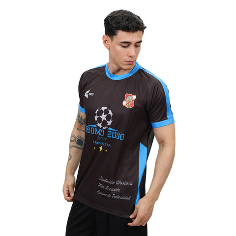 Camiseta Colegio San Ramón PROMO 2000 Cajamarca negro turquesa