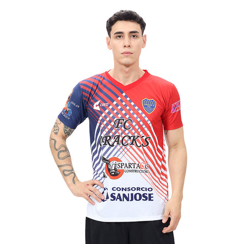 Camiseta Crack's FC Francia rojo blanco azul marino