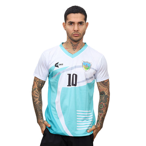 Camiseta EPMN Sondorillo blanco verde jade plata