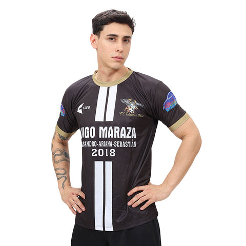 Camiseta FC Palmeiras Muni Juventus Negro blanco dorado
