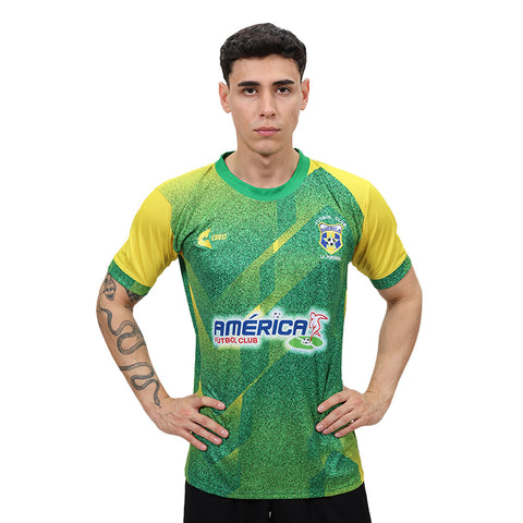 Camiseta Fútbol Club América Celendín verde amarillo