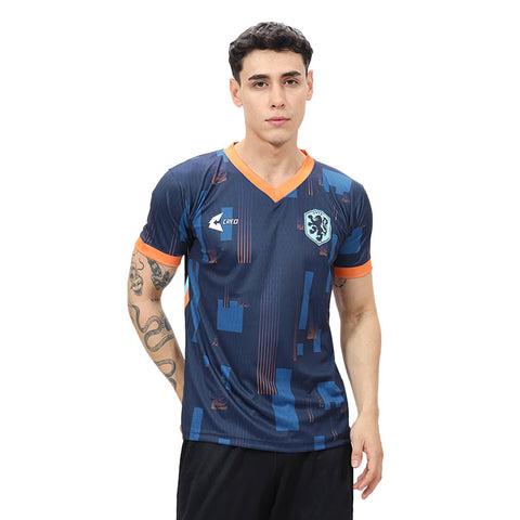 Camiseta Holanda azul marino celeste naranja