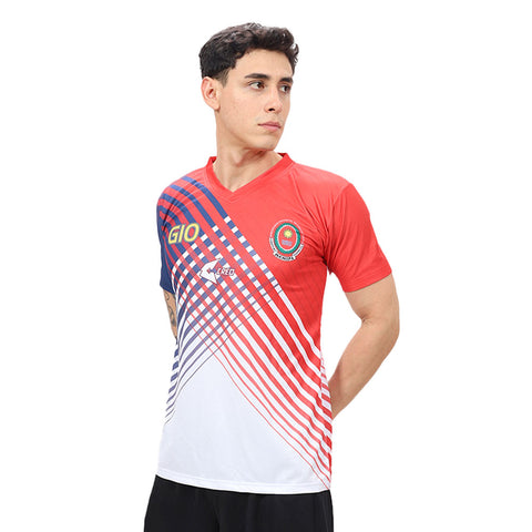 Camiseta IEE Coronel Pedro Portillo GIO Pucallpa Francia rojo azul marino blanco