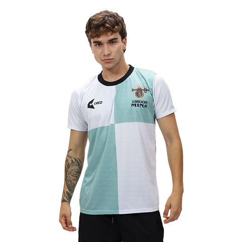 Camiseta Lubricación Mina Liverpool blanco verde jade