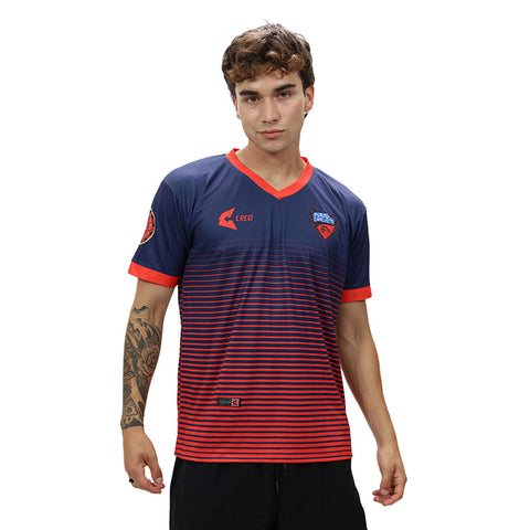 Camiseta Purito Civil FC azul marino rojo