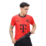 Camiseta Reversible Bayern PSG rojo negro plomo