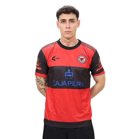 Camiseta UDEP Derecho Piura Flamengo rojo negro
