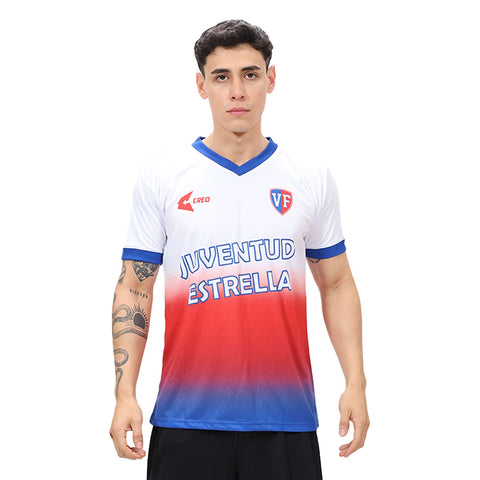 Camiseta VF blanco rojo azulino