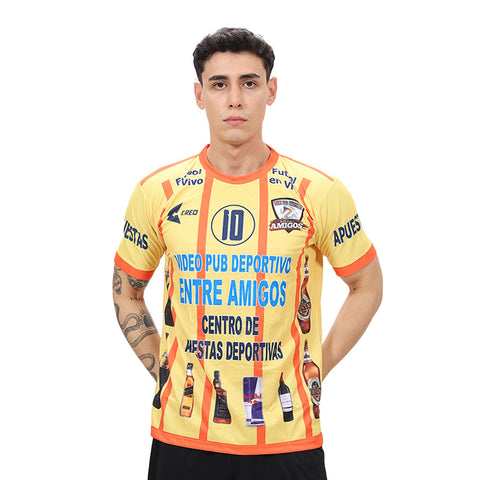 Camiseta Video Pub Deportivo Entre Amigos amarillo naranja