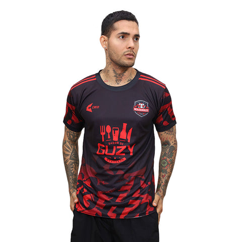 Camiseta reversible Boloamigos negro rojo blanco