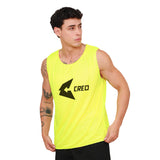 Chaleco deportivo reversible amarillo neon chicle