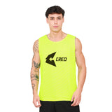 Chaleco deportivo reversible amarillo neon plomo
