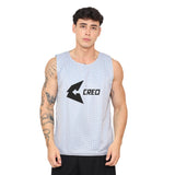 Chaleco deportivo reversible celeste plata