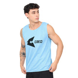 Chaleco deportivo reversible celeste plata