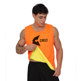 Chaleco deportivo reversible naranja neon amarillo neon