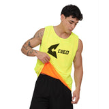Chaleco deportivo reversible naranja neon amarillo neon