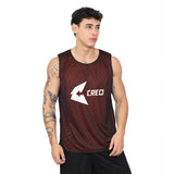 Chaleco deportivo reversible negro naranja