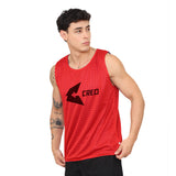 Chaleco deportivo reversible rojo azulino