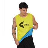 Chaleco deportivo reversible turquesa amarillo