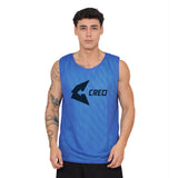 Chaleco deportivo reversible verde neon azulino