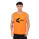 Chaleco deportivo reversible verde neon naranja